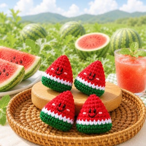 여름엔 꿀수박🍉 조각수박 뜨개키링 우정템, 또리룸