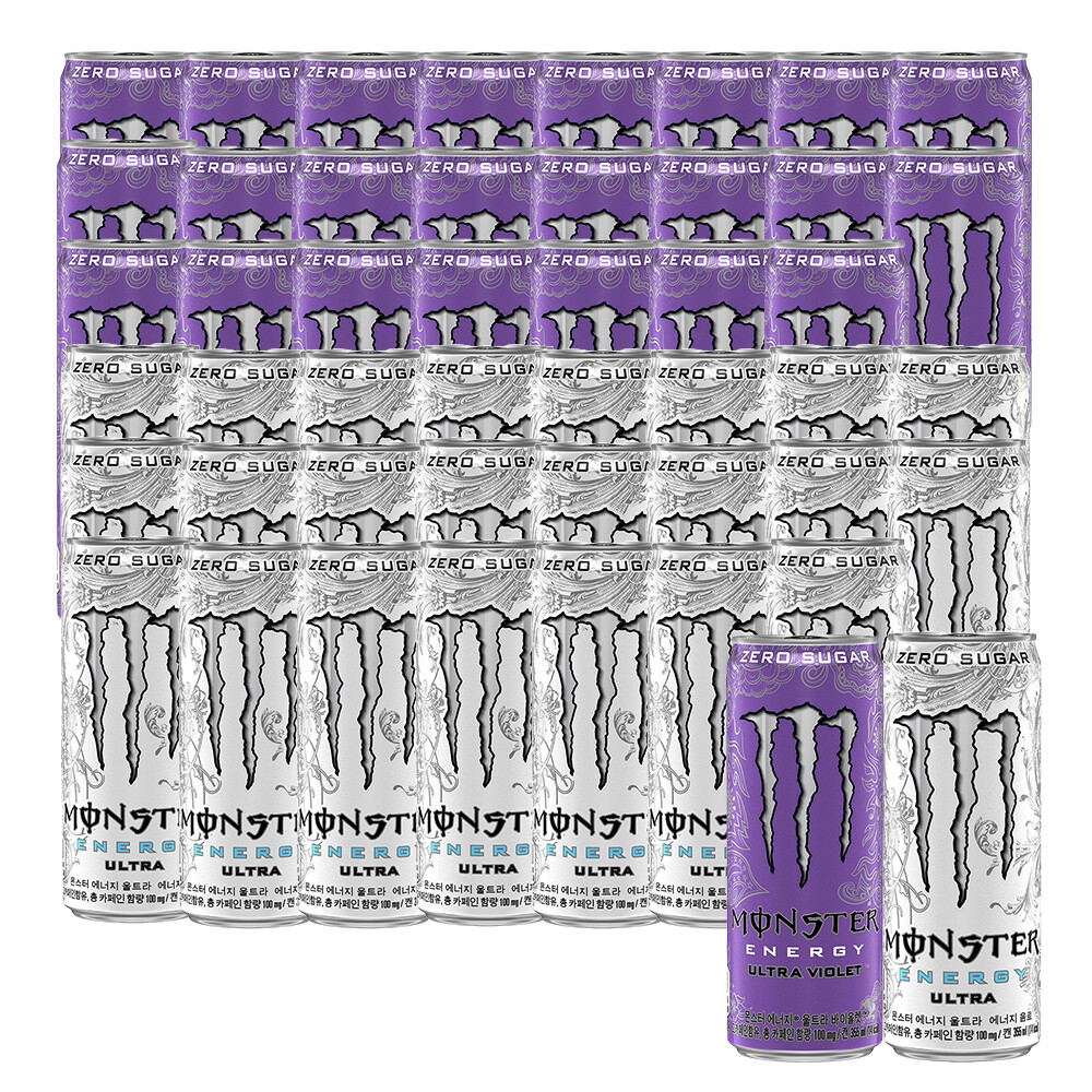 몬스터 에너지 울트라 + 바이올렛 355ml 48캔 (각 24캔) (54,240원) (무료)