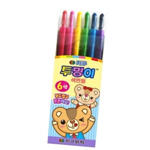 엘엔픽 샤프식색연필 6색 1개입 드로잉연습 그림도구 컬러연습
