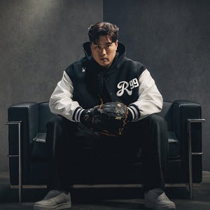 RYU99 류현진 바시티 자켓,SPKPCNJK331MBLK