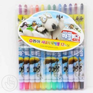 돌리는색연필 드로잉도구 다색색연필 색연필 12색 남