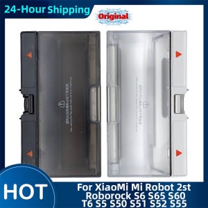 XiaoMi Mi Robot 2st Roborock S6 S65 S60 T6 S5 S50 S51 S52 S55 키트 쓰레기통 예비 부품 용 필터 액세서리가있는 먼지 상자 XiaoM