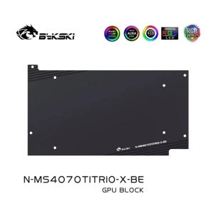 MSI 지포스 RTX 4070 Ti 게이밍 트리오 수프림 X GPU 카드용 바이크스키 워터 블록 / 구리 냉각 ARGB SYNC N-MS4070TITRIO-X-V2