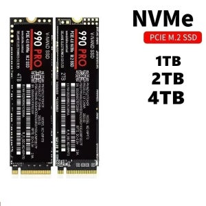 SSD 고속 990 PRO PCIe 4.0 NVMe 4.0 M.2 2280 1TB 2TB 4TB SSD 내장형 솔리드 스테이트 하드 드라이브 노트북 PC PS4용
