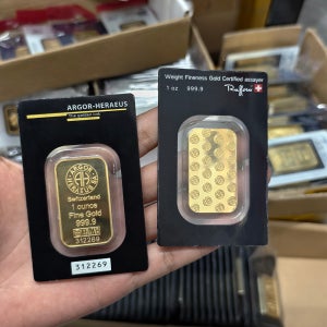 스위스산 금 & 은 비자성 바 1온스/2.5g/5g/10g/20g/50g/100g 구리 바 금속 공예품 수집가를 위한 선물 (베스트셀러)