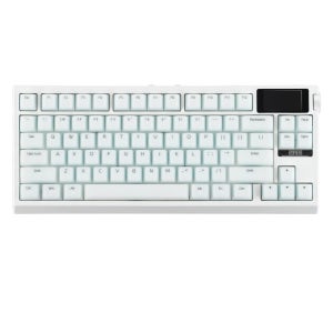 EPOMAKER G84 PRO 80% QWERTY ANSI 미국 레이아웃 유선/블루투스/2.4Ghz 무선 기계식 키보드 (유리 스크린 및 금속 노브 포함)