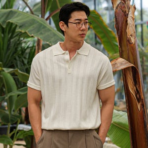 (L-7XL)로스랜드 반팔카라니트 S006[OKK 빅사이즈]