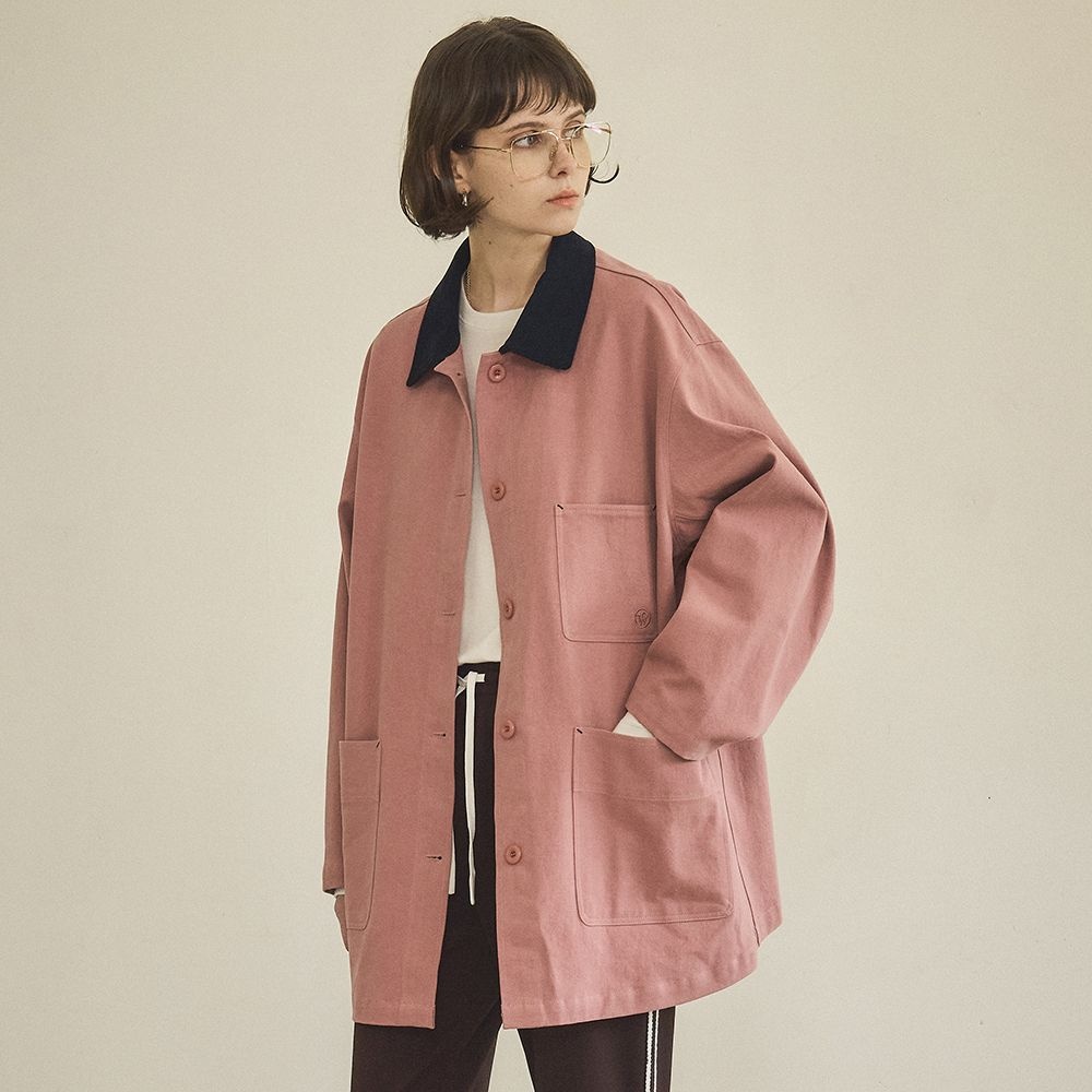 반원 아틀리에 VO_O3737 피치 워크 재킷_Indie pink