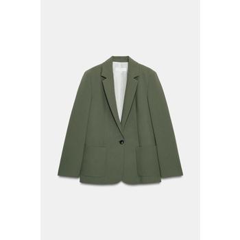 자라 오버핏 숄더패드 블레이저 2259 600 505 KHAKI
