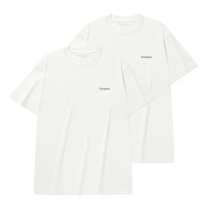 [커버낫] [2PACK] 쿨 코튼 티셔츠 White+White CO2502STE1WH