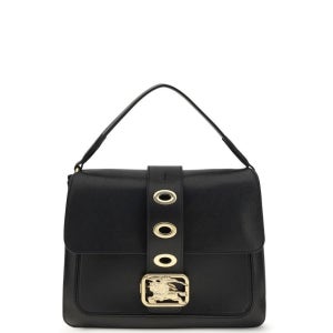 버버리 스몰 라이더 백 블랙 8125498 A1189 여성 토트백 쇼퍼백 탑핸들백 핸드백 Small Rider Handbag 155106101