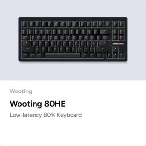 우팅 80HE 마그네틱 스위치 기계식 키보드 게이밍 키보드 8000Hz RGB 발로란트 FPS 게이머 PC 데스크탑 액세서리 키보드