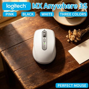 프로급 MX Anywhere 3S 마우스 - 8000 DPI, MagSpeed 스크롤, 3개 기기 동기화, 시계 매장 관리자 원격 작업 설정에 적합