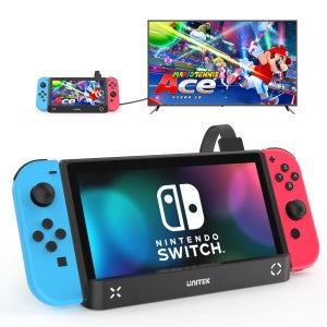 닌텐도 스위치 OLED용 스위치 도킹 스테이션 (4K HDMI, 기가비트 이더넷, USB 2.0 허브, PD 100W, 게임 카드 리더 포함)