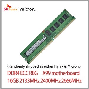 SK 하이닉스/마이크론 DDR4 8GB 16GB 2133P 2400T 2666V 1Rx4 2RX4 PC4 2133MHz 2400MHz 2666 ECC REG RDIMM X99 RA
