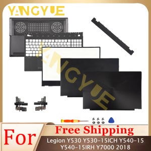 Legion Y530 Y530-15ICH Y540-15 Y540-15IRH Y7000 2018 2019 LCD 뒷면 커버/전면 패널/손목 받침대/하단 케이스 힌지용 새 케이스