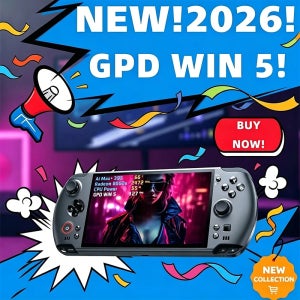GPD Win 5 미니 노트북 7인치 120Hz 1080P 휴대용 포켓 게이밍 PC AMD395 M.2 2280 SSD 윈도우11 RGB 11 게이밍 PC 미니 노트북