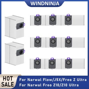 Narwal Flow/Freo Z Ultra/Freo Z10/Z10 Ultra/J5X 로봇 진공 청소기 먼지 봉투 액세서리 부품용 먼지 봉투 교체품