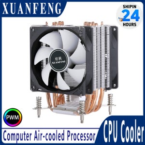 XUANFENG 저소음 CPU 쿨러 싱글 타워 구조 2/4/6 히트파이프 냉각 팬 인텔 I3 I5 I7 I9 XeonE5 2011 프로세서 호환