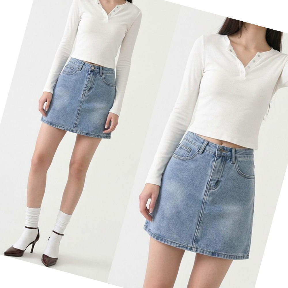 텐바이텐 데님 미니스커트 A라인 jeb1008479