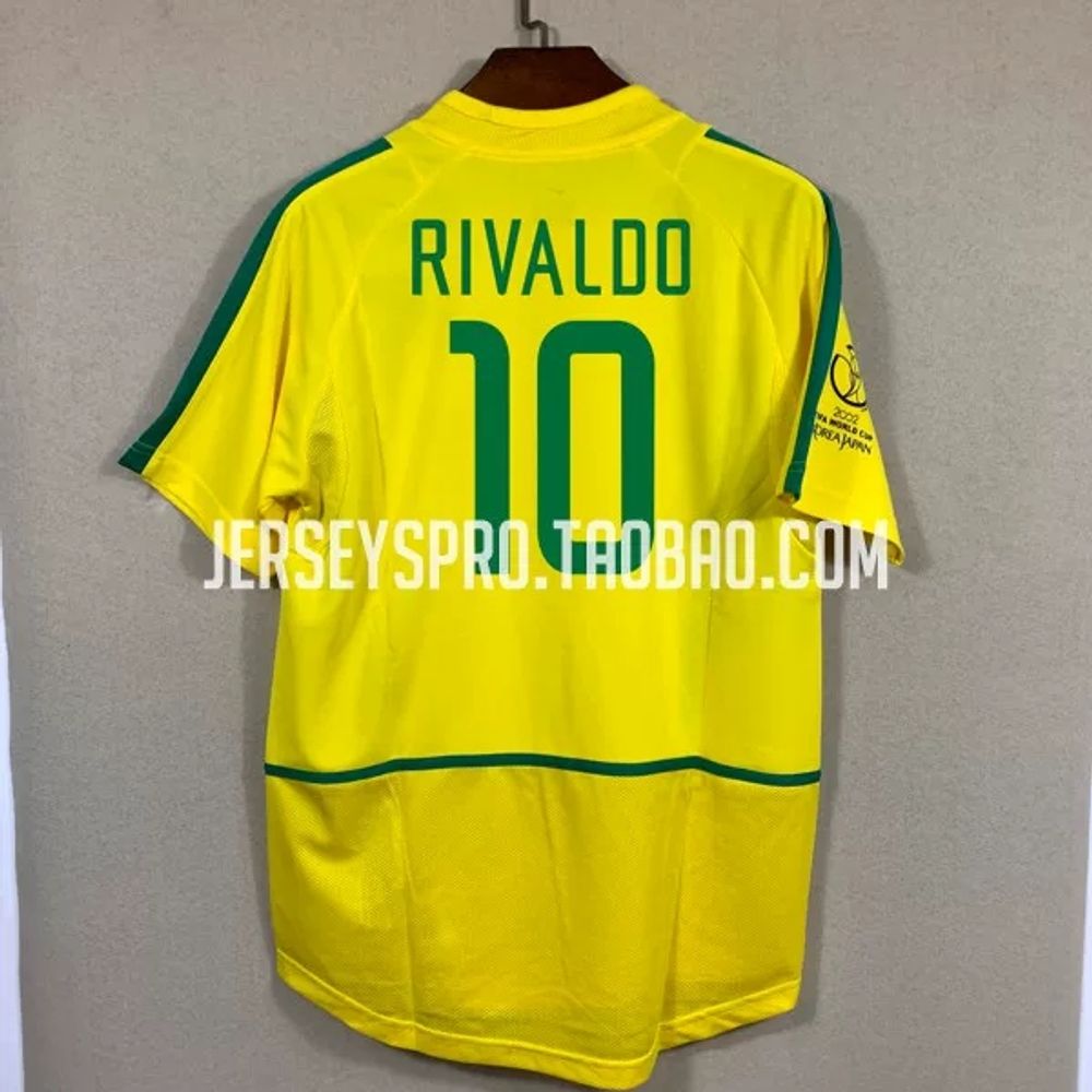 히바우두 브라질 2002 호나우도 훈련 단체 팀복 대표팀 유니폼 월드컵  E. XXL  A. 10 RIVALDO