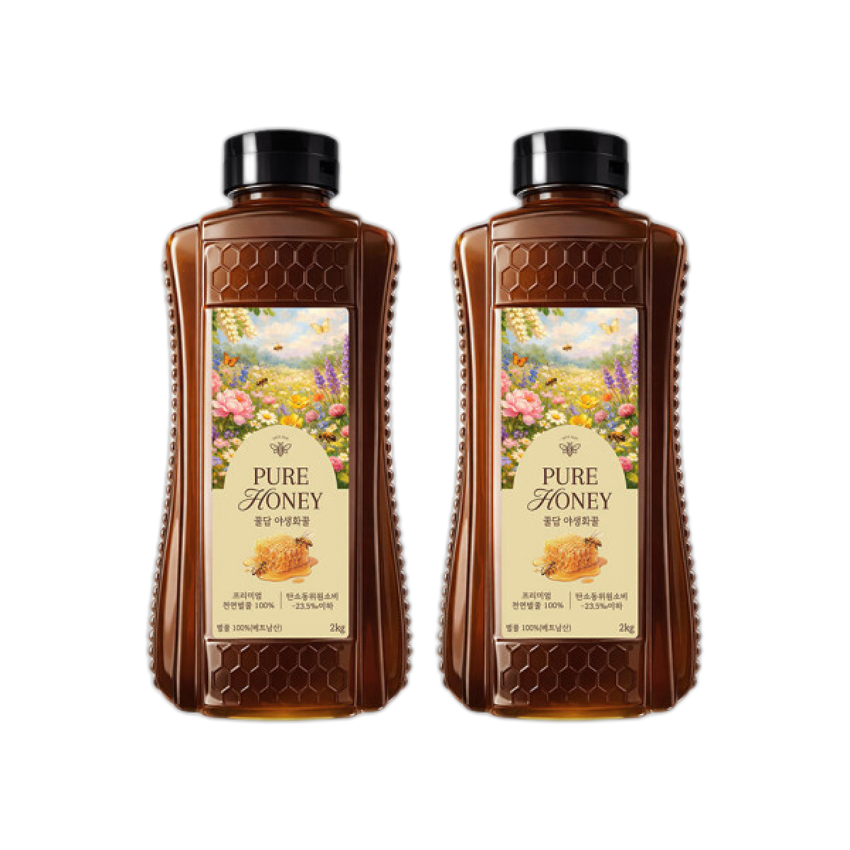 꿀담 자연벌꿀 베트남 야생화꿀 2kg * 2개 (25,480원) (무료)