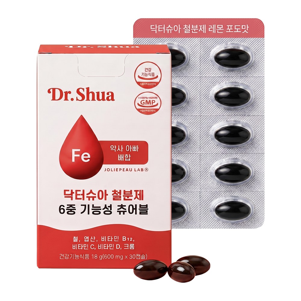 닥터슈아 철분제 6중기능성 츄어블