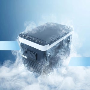 휴대용 압축기 자동차 냉장고 12/24V 휴대용 냉장고 냉동고 -15°C 최저온도, 트럭 밴 RV 캠핑카 SUV 도로 여행용