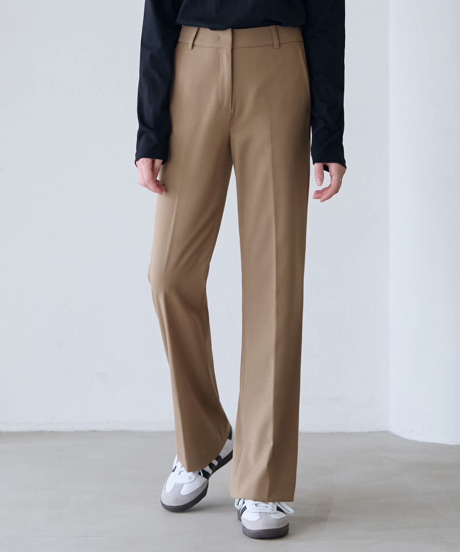 드로우핏우먼 드로우핏 우먼 컴피 울 스트레이트 슬랙스 [BEIGE] 여성슬랙스 슈트팬츠 DFWMPT4302BE 4273920