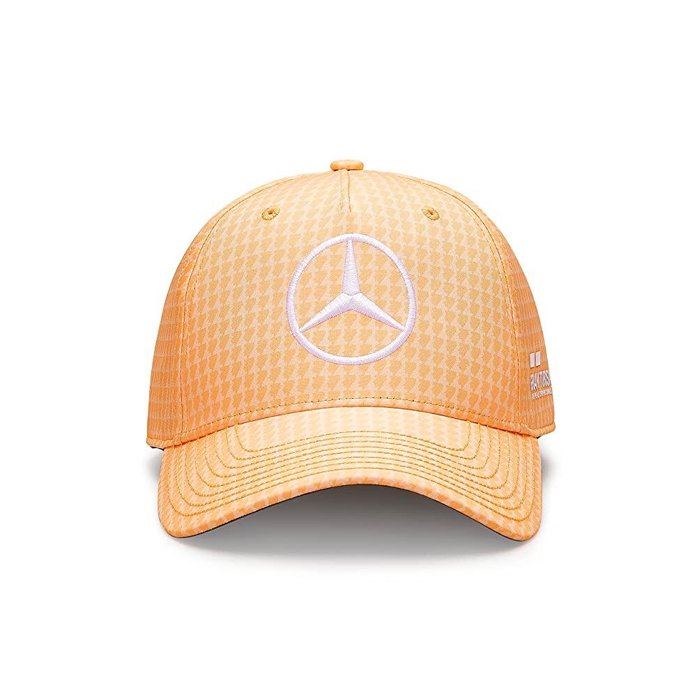 Mercedes AMG Petronas 포뮬러 원 팀 - 2023 루이스 해밀턴 드라이버 모자 복숭아.