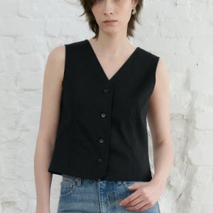 블루브릭 Linen vest BL-26SM-JK-39