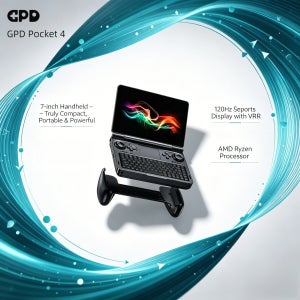 GPD WIN 미니 2026 AMD AI 9 HX370 7인치 휴대용 게임패드 태블릿 32GB 64GB 램 1TB 롬 미니 노트북 PC 포켓 콘솔 게이밍 프로