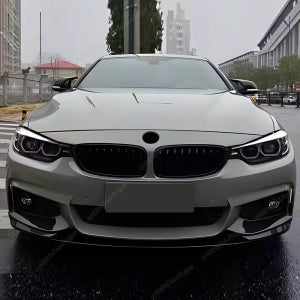 BMW F32 F33 F36 420i 430i 420d M440i 2014-2020 ABS 글로스 블랙 튜닝 4피스 프론트 범퍼 립 디퓨저 스플리터 커버 바디 키트