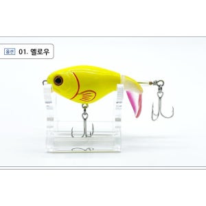 청룡조구 버징액션 플로퍼 F 17g 하드베이트 플로팅 탑워터 민물루어낚시 배스 프롭베이트