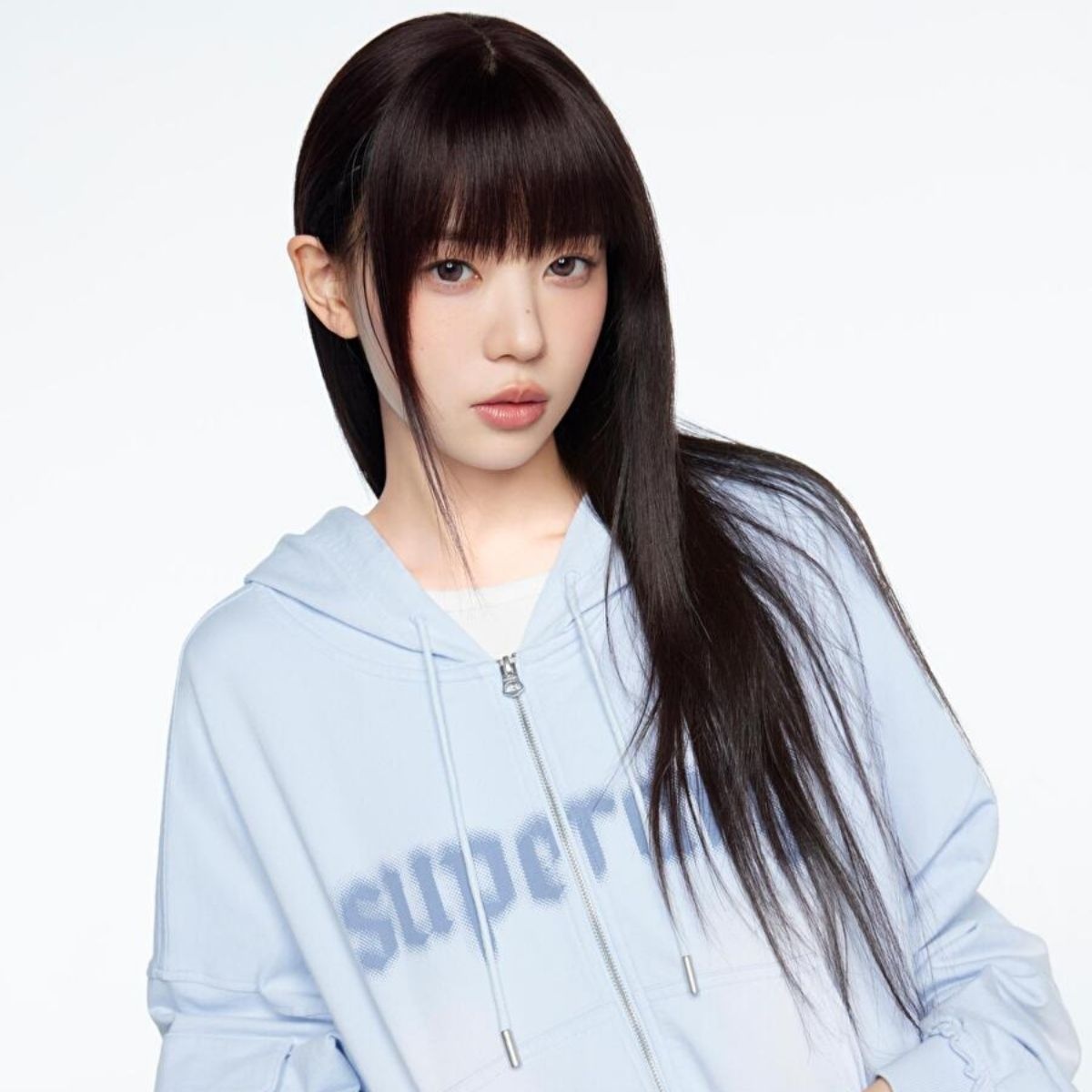 [백화점 정품] 슈퍼드라이 [아일릿 모카 ] 우먼스 페이디드 후드집업  S  블랙