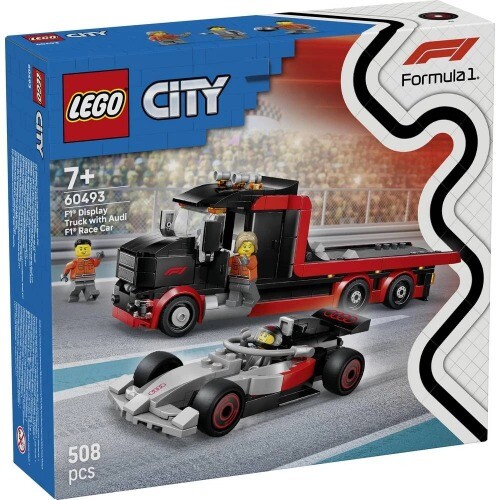 레고 레고 60493 시티 F1 전시용 트럭과 Audi F1 레이스카