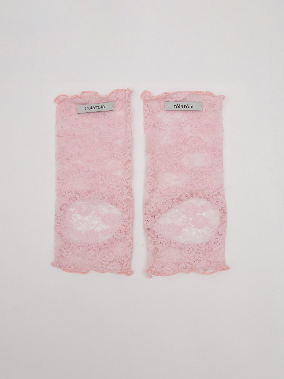 OPEN TOE LACE LEG WARMER PINK