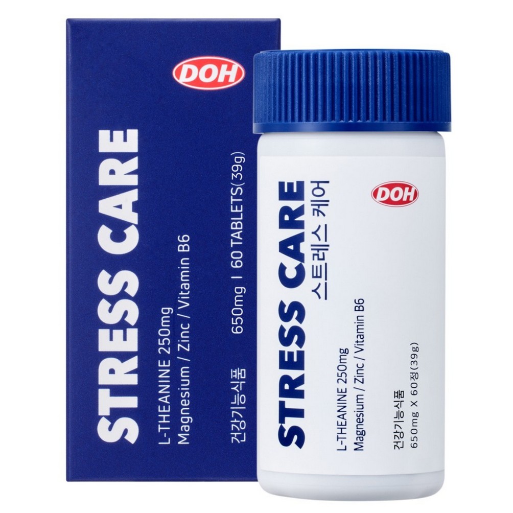 디오에이치 <b>스트레스</b> 케어 650mg x 60정, 1개