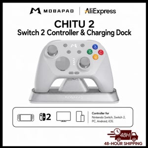 MOBAPAD CHITU2 무선 게임 컨트롤러(충전 도크 포함), Nintendo Switch, Switch 2, PC, Android, iOS용 게임패드 조이스틱