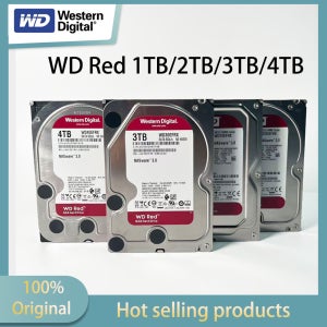 웨스턴 디지털 WD 레드 1TB/2TB/3TB/4TB 5400 RPM 64MB NAS 메카니컬 하드 드라이브 SATA 3.5인치 NAS 전용 하드 드라이브 WD40EFRX