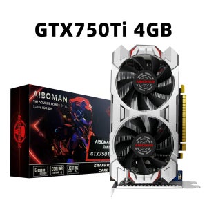 AIBOMAN GTX750Ti 4GB 그래픽 카드 게이밍 GDDR5 컴퓨터 GPU 비디오 카드 (업무용)