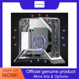 MINISFORUM UM773ME SE Lite 미니 PC, AMD Ryzen R7-7735HS, 사무 및 디자인 작업용 컴팩트 데스크탑