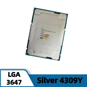 인텔 제온 실버 4309Y CPU 2.8GHz 12MB 105W 8코어 16스레드 프로세서 LGA4189 C621A 서버 마더보드용