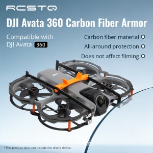DJI Avata 360 드론 액세서리용 RCSTQ 탄소 섬유 갑옷 렌즈 보호 커버 충격 방지 하드 쉘