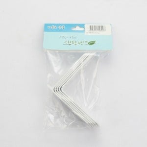 한양정밀 코너철 백색 75 75x30mm 5p 꺾쇠 철물 브라켓