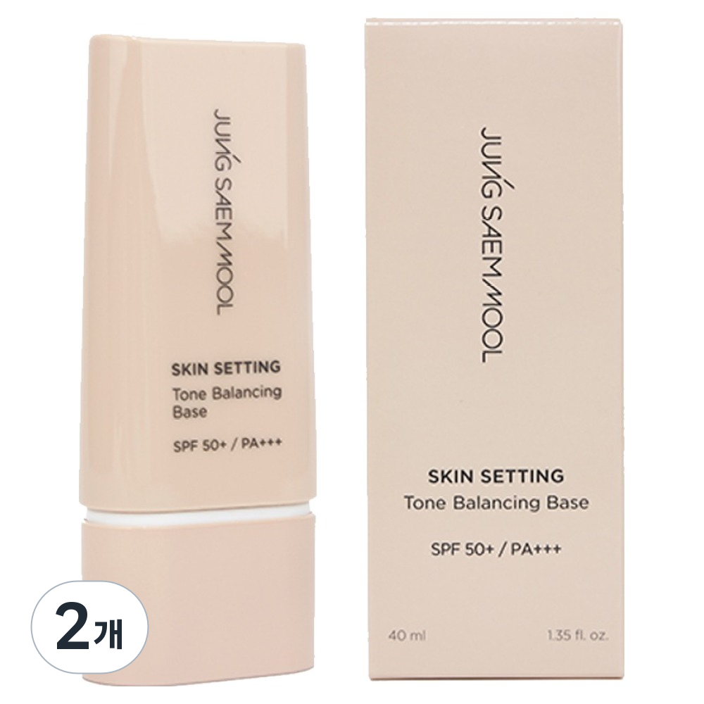 정샘물 스킨 세팅 톤 밸런싱 메이크업 베이스 40ml  2개