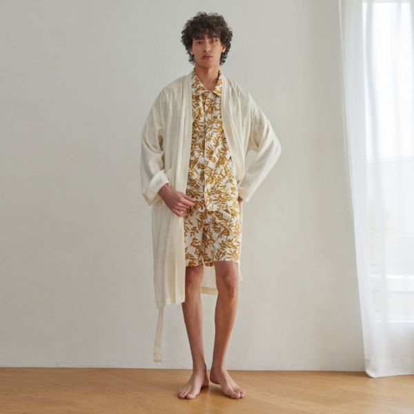 아템포 CLASSIC LONG ROBE_ecru men 129407