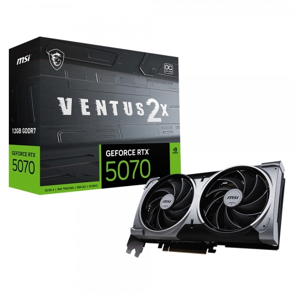 MSI 지포스 RTX 5070 벤투스 2X OC D7 12GB MSI코리아, 블랙