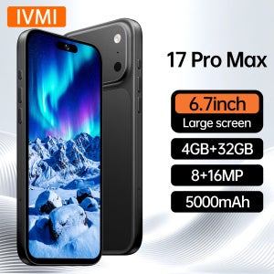 IVMI 글로벌 17PROMAX 스마트폰 안드로이드 12 픽셀 8+16MP 6.7인치 4GB 메모리 32GB ROM 얼굴 인식 4G 네트워크 구글 플레이 스토어 폰