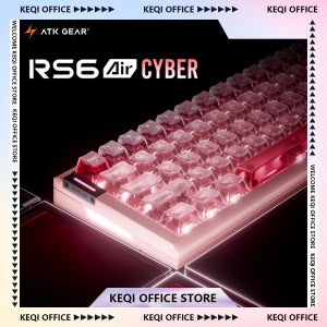 새로운 ATK RS6 에어 사이버 마그네틱 스위치 기계식 키보드 유선 가스켓 8KHz RGB 게이밍 키보드 맞춤형 PC 액세서리 선물